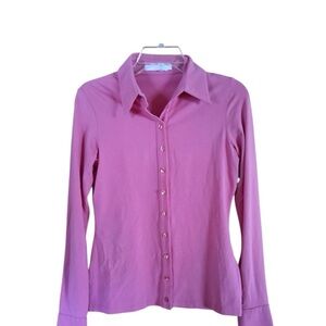 Anne Fontaine Rose Button-Down Blouse